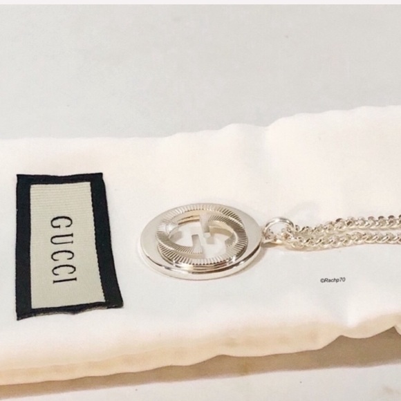 New Authentic Gucci Groove GG Necklace 22" - Picture 8 of 12
